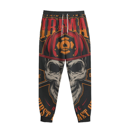 Firefighter First In Last Out Print Sweatpants