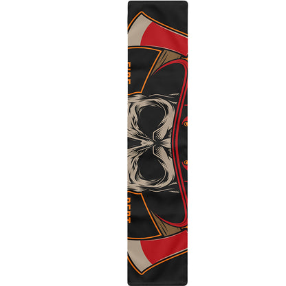 Firefighter First In Last Out Print Table Runner