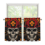 Firefighter First In Last Out Print Tier Curtains