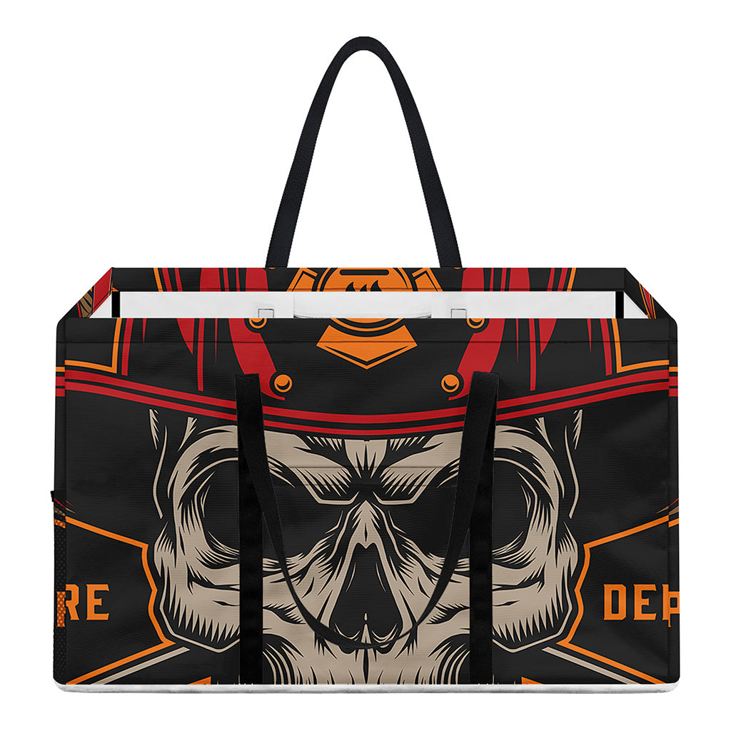 Firefighter First In Last Out Print Utility Tote Bag