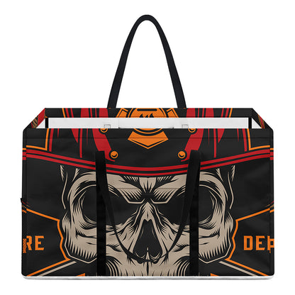 Firefighter First In Last Out Print Utility Tote Bag