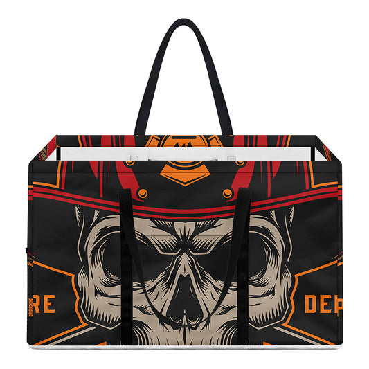 Firefighter First In Last Out Print Utility Tote Bag