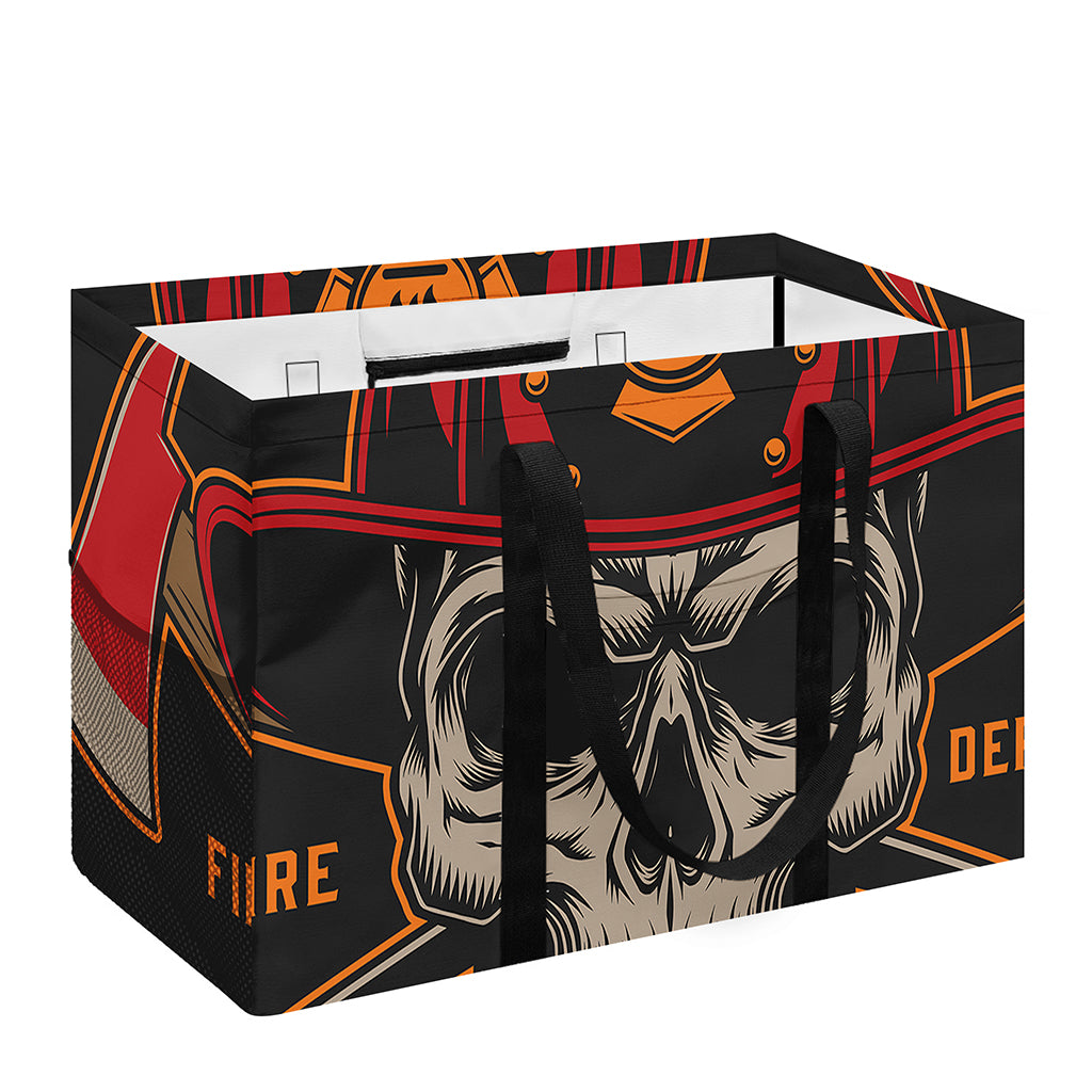 Firefighter First In Last Out Print Utility Tote Bag