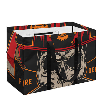 Firefighter First In Last Out Print Utility Tote Bag