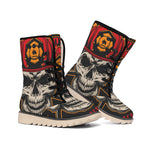 Firefighter First In Last Out Print Winter Boots