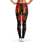 Firefighter First In Last Out Print Women's Leggings