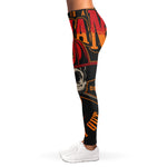 Firefighter First In Last Out Print Women's Leggings