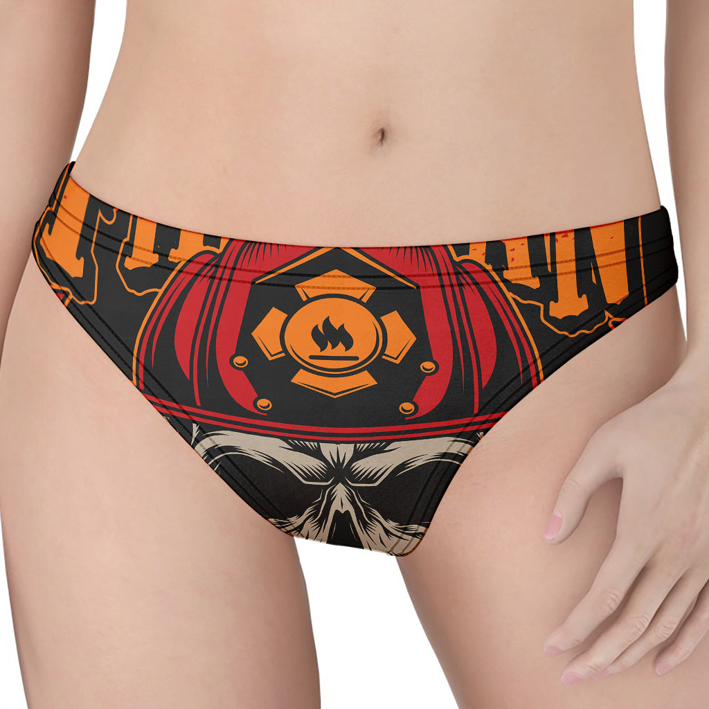 Firefighter First In Last Out Print Women's Thong