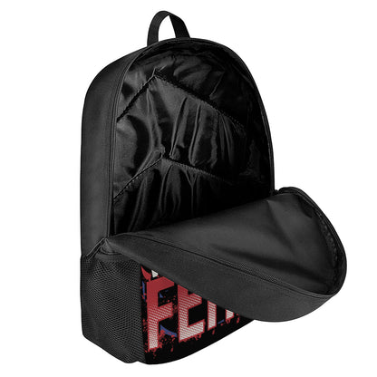 Firefighter I Fight What You Fear Print 17 Inch Backpack