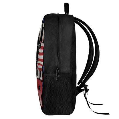 Firefighter I Fight What You Fear Print 17 Inch Backpack