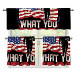 Firefighter I Fight What You Fear Print 3 Piece Kitchen Curtains