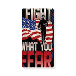 Firefighter I Fight What You Fear Print Baby Crib Sheet