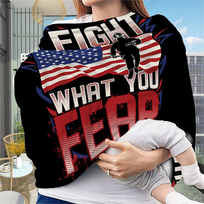 Firefighter I Fight What You Fear Print Baby Seat Cover