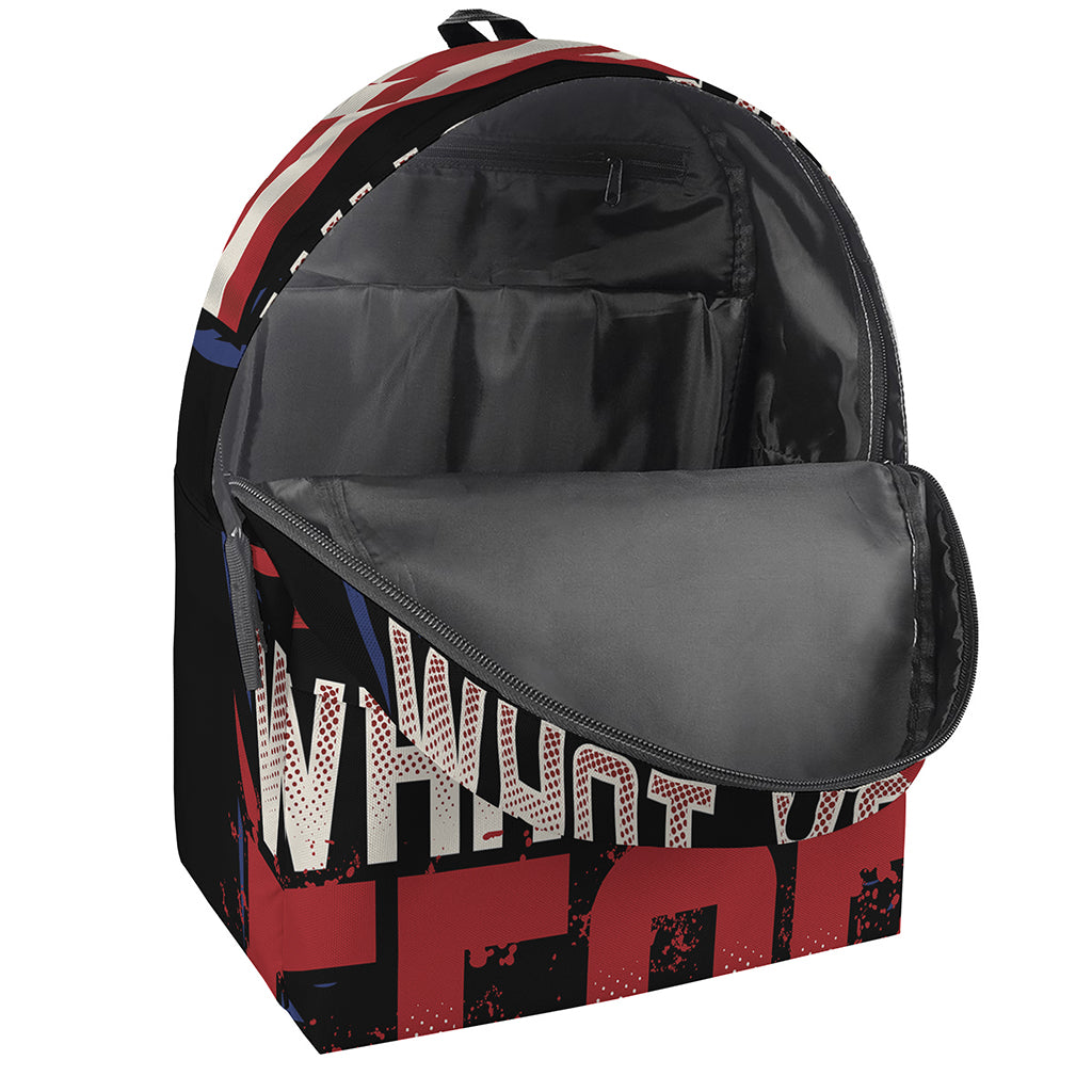 Firefighter I Fight What You Fear Print Backpack