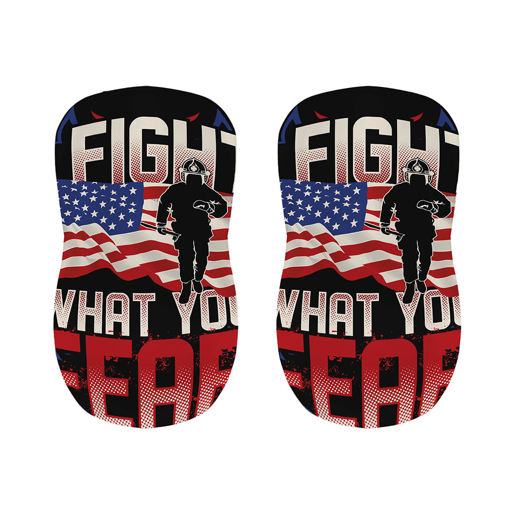 Firefighter I Fight What You Fear Print Bar Stool Covers