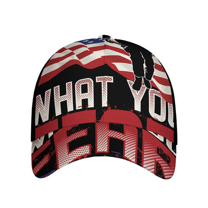 Firefighter I Fight What You Fear Print Baseball Cap