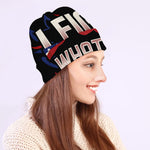 Firefighter I Fight What You Fear Print Beanie