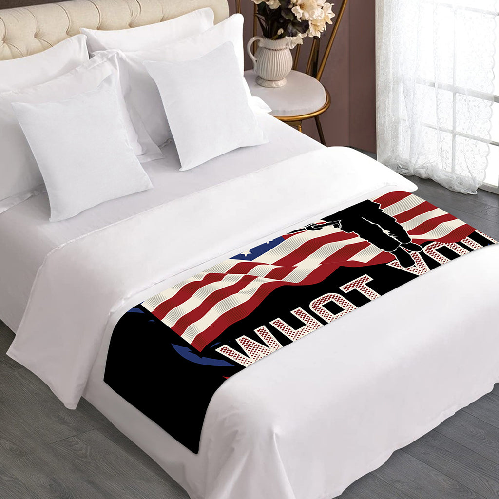 Firefighter I Fight What You Fear Print Bed Runner