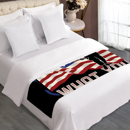 Firefighter I Fight What You Fear Print Bed Runner