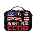 Firefighter I Fight What You Fear Print Briefcase Bible Bag
