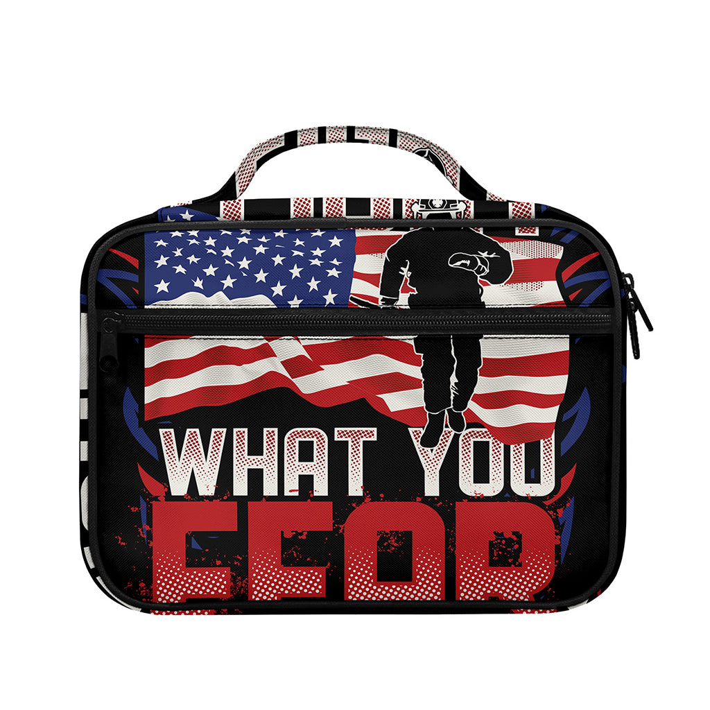Firefighter I Fight What You Fear Print Briefcase Bible Bag