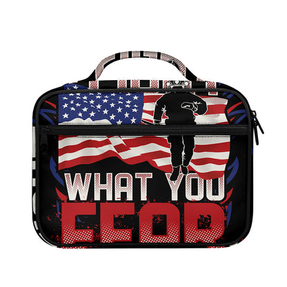 Firefighter I Fight What You Fear Print Briefcase Bible Bag