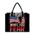 Firefighter I Fight What You Fear Print Canvas Tote Bag