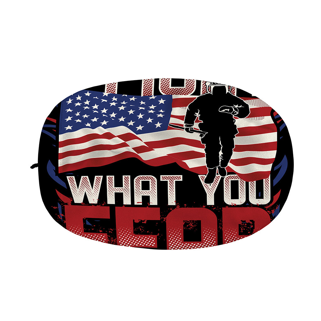 Firefighter I Fight What You Fear Print Car Side Mirror Covers
