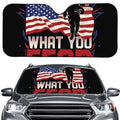 Firefighter I Fight What You Fear Print Car Windshield Sun Shade