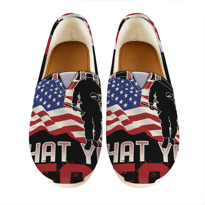 Firefighter I Fight What You Fear Print Casual Shoes