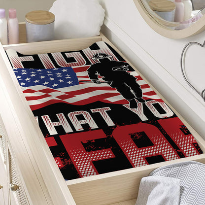 Firefighter I Fight What You Fear Print Changing Pad Cover