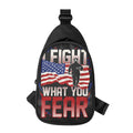 Firefighter I Fight What You Fear Print Sling Bag