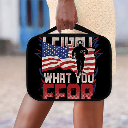 Firefighter I Fight What You Fear Print Classic Bible Case