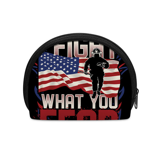 Firefighter I Fight What You Fear Print Coin Purse