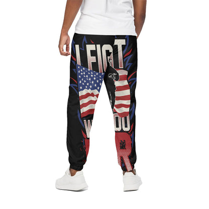 Firefighter I Fight What You Fear Print Cotton Pants