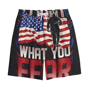 Firefighter I Fight What You Fear Print Cotton Shorts