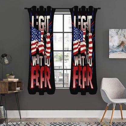 Firefighter I Fight What You Fear Print Curtain