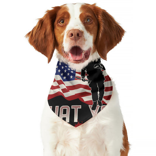 Firefighter I Fight What You Fear Print Dog Bandana