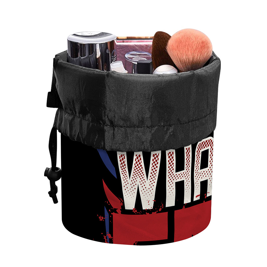 Firefighter I Fight What You Fear Print Drawstring Makeup Bag