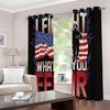 Firefighter I Fight What You Fear Print Extra Wide Grommet Curtains