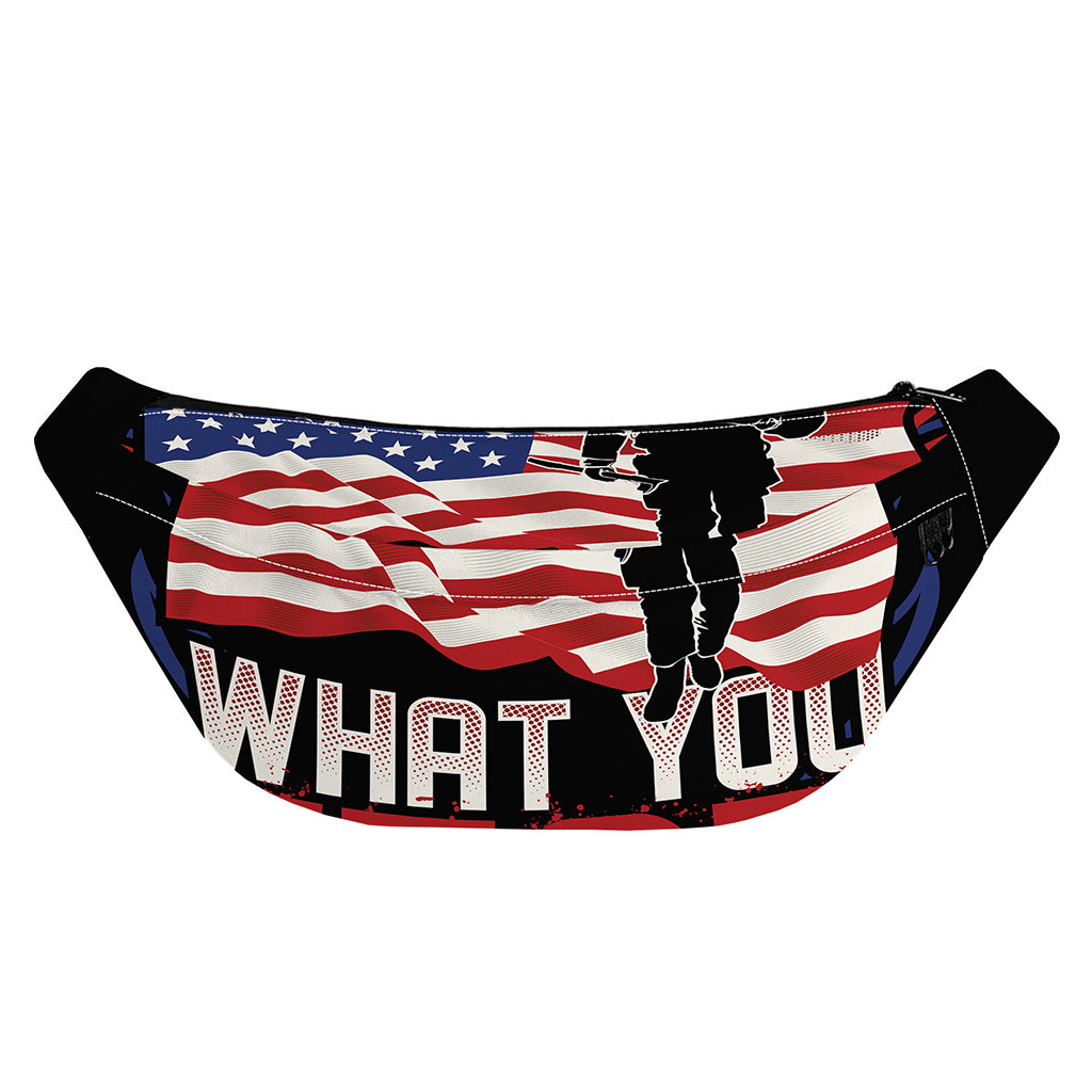 Firefighter I Fight What You Fear Print Fanny Pack