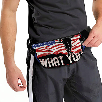 Firefighter I Fight What You Fear Print Fanny Pack