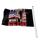 Firefighter I Fight What You Fear Print Flag