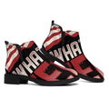 Firefighter I Fight What You Fear Print Flat Ankle Boots