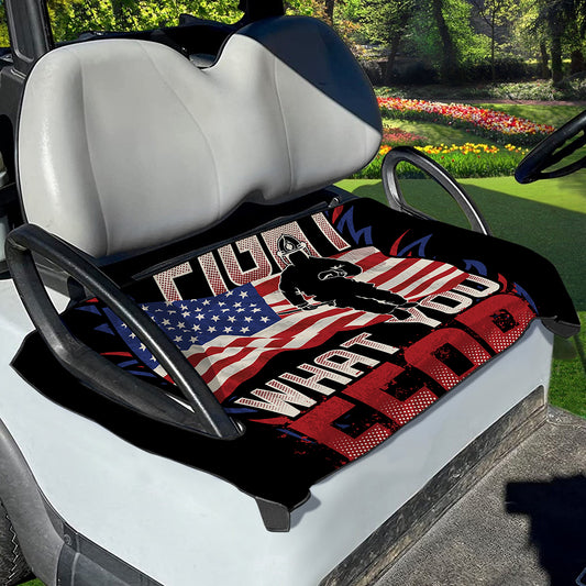 Firefighter I Fight What You Fear Print Golf Cart Seat Cover