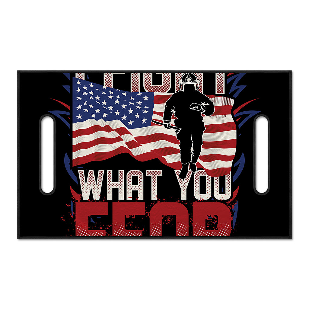 Firefighter I Fight What You Fear Print Golf Cart Seat Cover