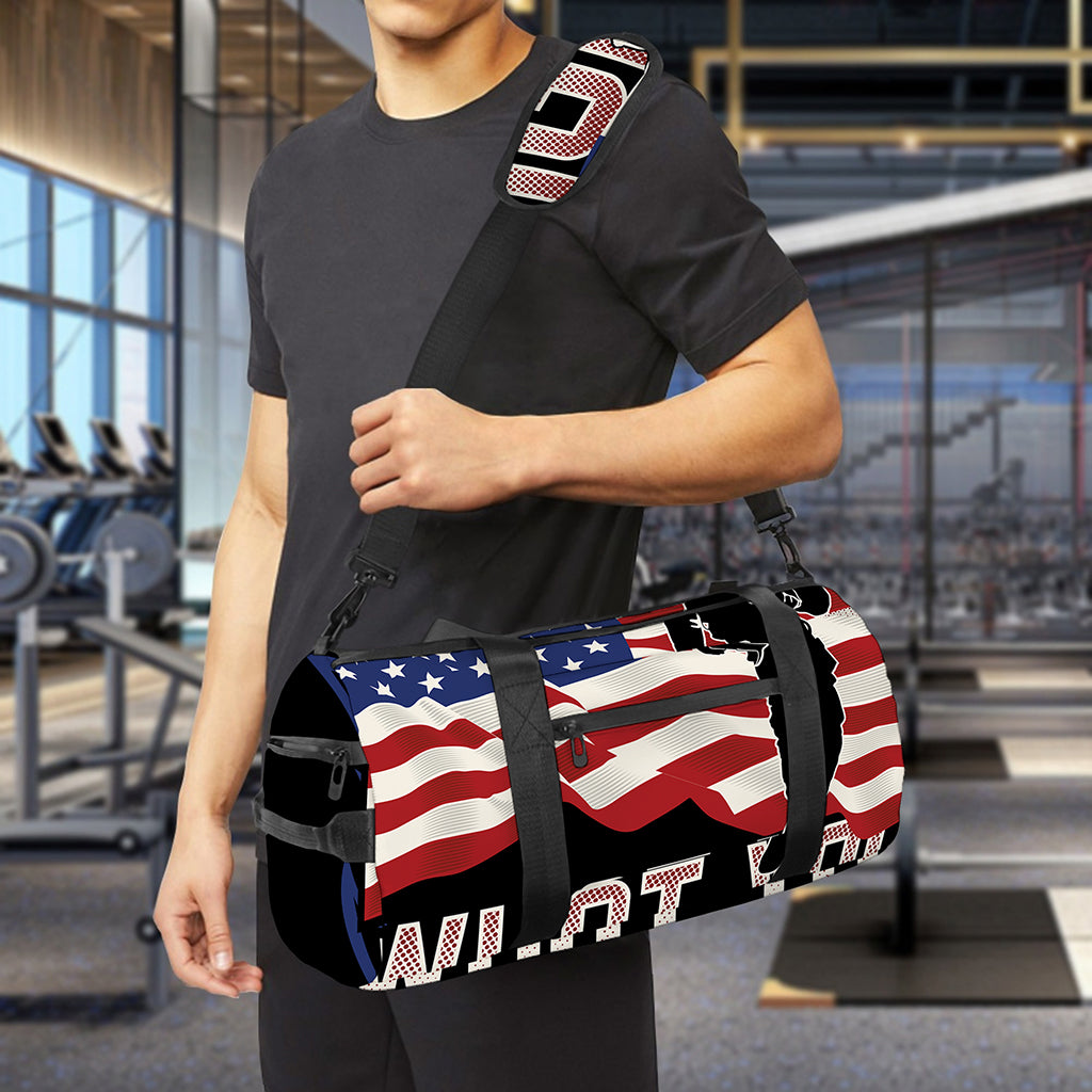 Firefighter I Fight What You Fear Print Gym Bag