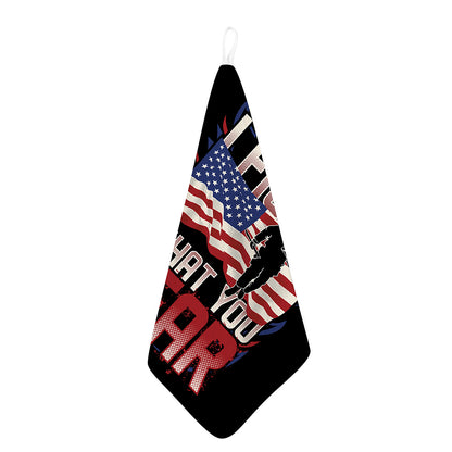 Firefighter I Fight What You Fear Print Hand Towel