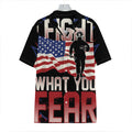 Firefighter I Fight What You Fear Print Hawaiian Shirt