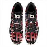 Firefighter I Fight What You Fear Print High Top Leather Sneakers